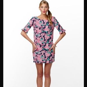 Lilly Pulitzer Cherry Blossom ruffle sleeve dress